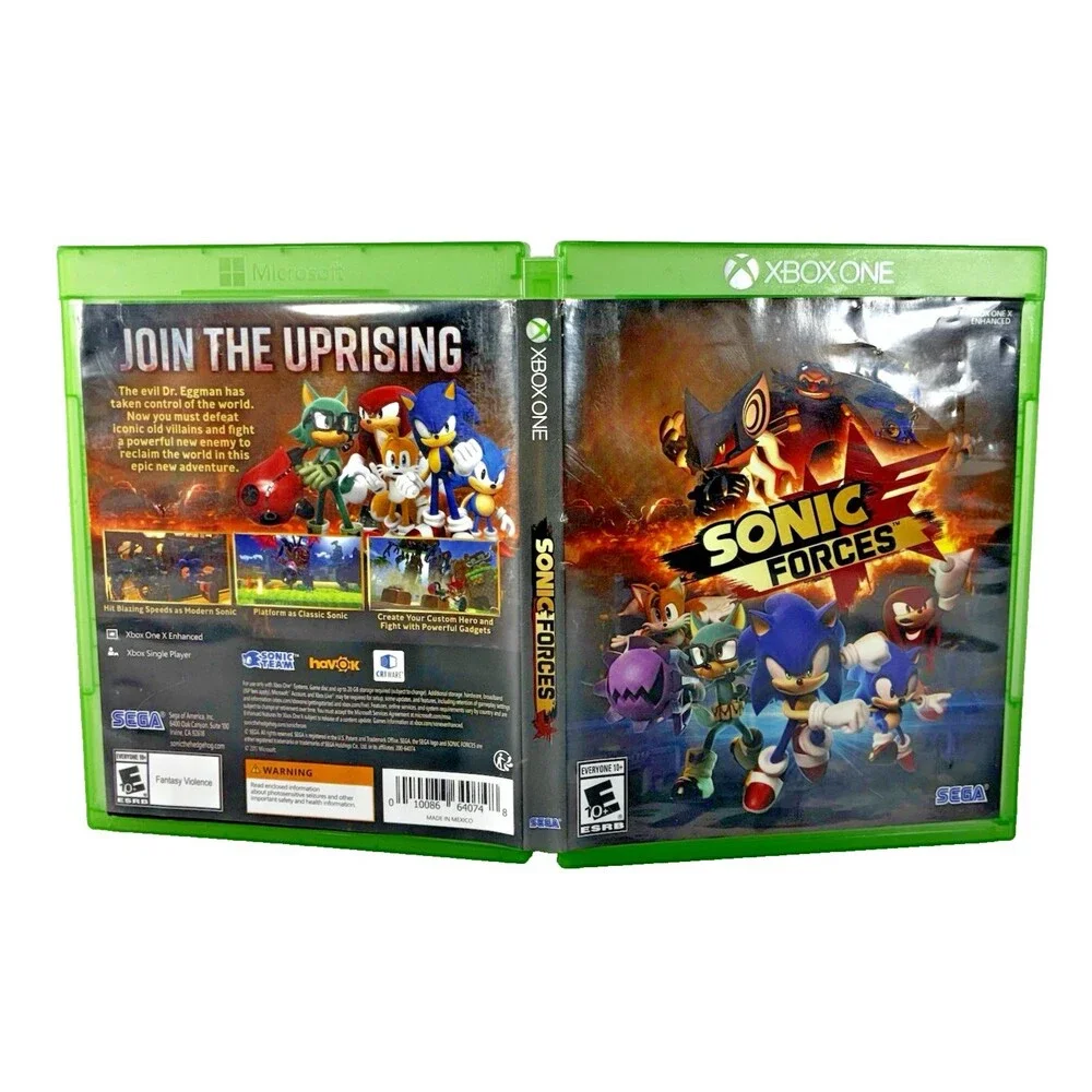 Sonic Forces Microsoft Xbox One 2017 Sega with Insert Tested